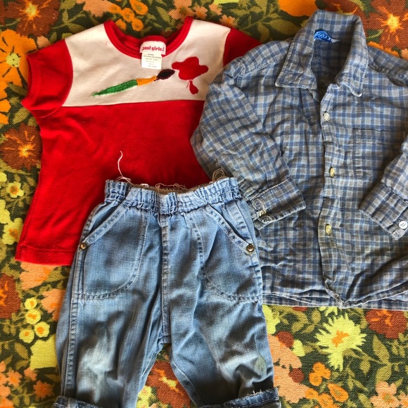 LOT OF VINTAGE GIRLS CLOTHES 3T-5T - Picture 3 of 8
